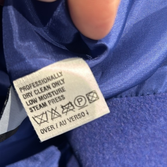 Vintage LizSport Petite Wool Blend Blazer, Periwinkle, Women size S Petit - Picture 8 of 15